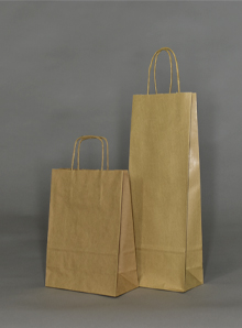 hnědé dárkové papírové tašky